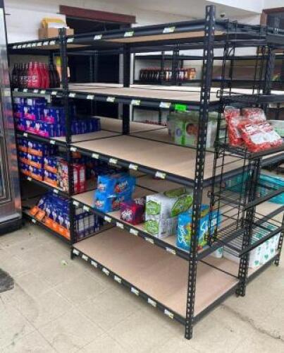(2) SHELVING UNITS