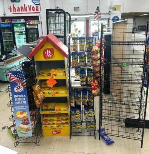 (5) ASSORTED RETAIL DISPLAY SHELVES