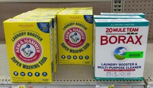 (14) BOXES OF ASSORTED LAUNDRY BOOSTER