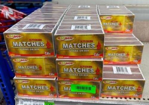 (33) 250CT BOXES OF MATCHES