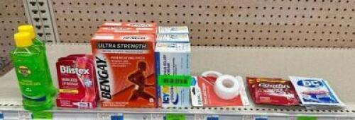 (18) ASSORTED PAIN RELIEF ITEMS