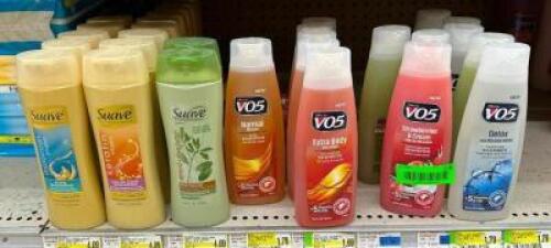 (32) BOTTLES OF ASSORTED SHAMPOO