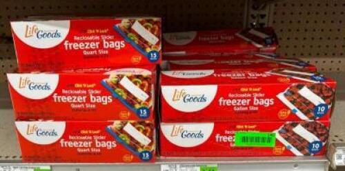 (16) 10CT BOXES OF FREEZER BAGS
