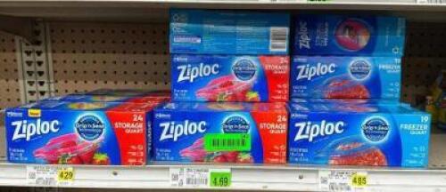 (24) BOXES OF FREEZER BAGS