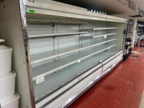 HUSSMAN 15' REMOTE COOLED OPEN AIR PRODUCE CASE.