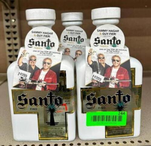 (3) BOTTLES OF SANTO FINO TEQUILA