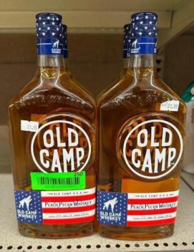 (6) BOTTLES OF PEACH PECAN WHISKEY