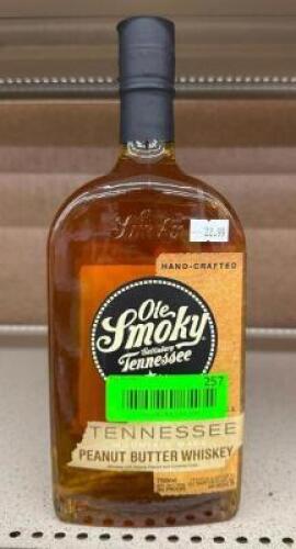 (3) BOTTLES OF TENNESSEE PEANUT BUTTER WHISKEY