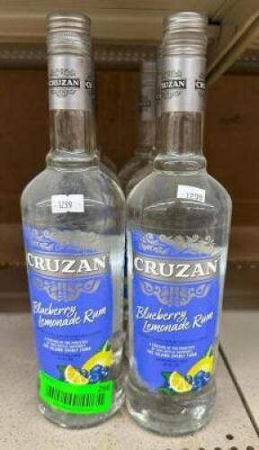 (6) BOTTLES OF BLUEBERRY LEMONADE RUM