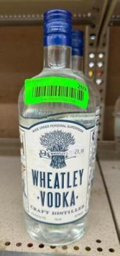 (3) BOTTLES OF WHEATLEY VODKA