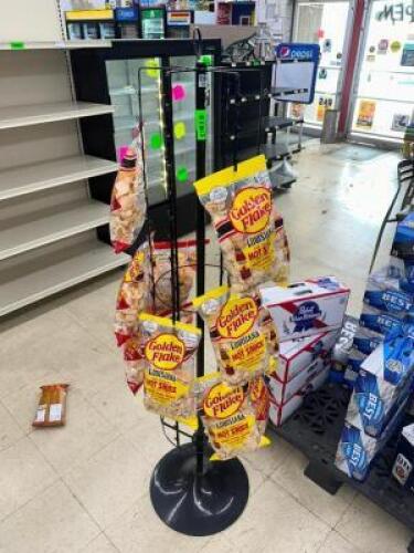 BAG CHIP ROTATING DISPLAY RACK