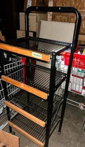 18" FOUR TIER WIRE DISPLAY SHELF