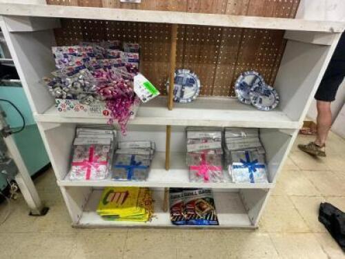 (1) LOT OF ASSORTED GIFT BAGS AND RIBBONS