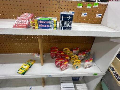 (1) LOT OF ASSORTED PAPER PRODUCTS AND OFFICE SUPPLIES.