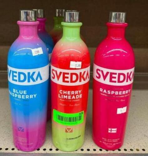 (6) BOTTLES OF ASSORTED FLAVORED VODKA