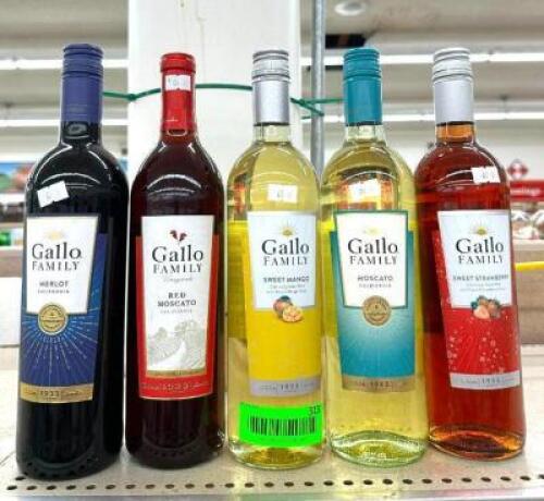 (5) BOTTLES OF ASSORTED WINE
