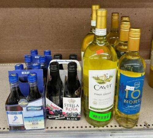 (9) BOTTLES OF ASSORTED WINE
