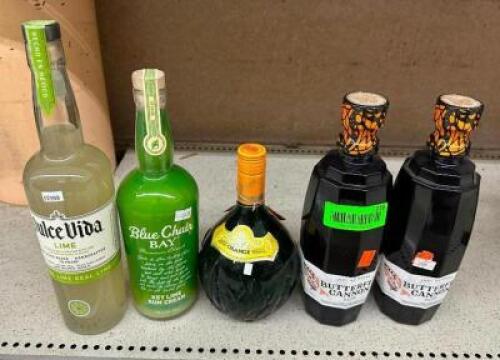 (5) BOTTLES OF ASSORTED TEQUILA