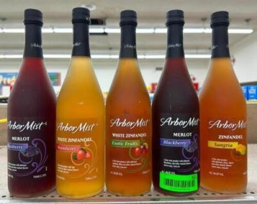 (5) BOTTLES OF ASSORTED FRUIT WINES