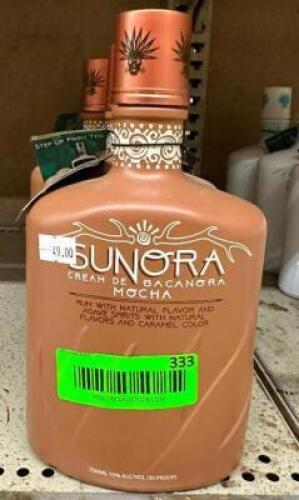 (6) BOTTLES OF CREAM DE BACANORA MOCHA TEQUILA