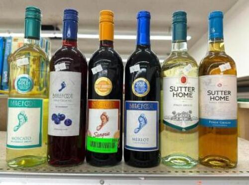 (6) BOTTLES OF ASSORTED WINE
