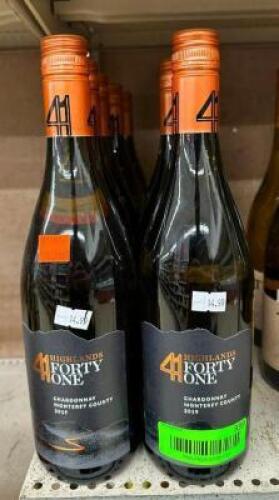 (8) BOTTLES OF CHARDONNAY