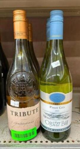 (3) BOTTLES OF CHARDONNAY & (2) BOTTLES OF PINOT GRIS