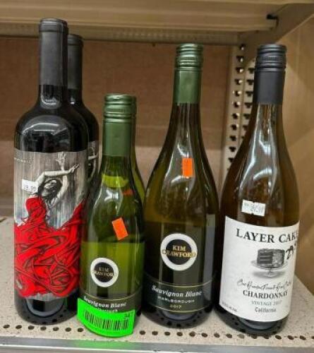 (6) BOTTLES OF ASSORTED WINE