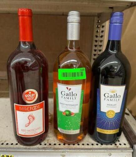 (3) BOTTLES OF ASSORTED WINE