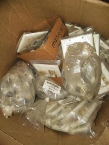 DESCRIPTION: (1) BOX OF MISC ELECTRICAL PARTS INFORMATION: SEE INSPECTION QTY: 1