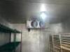 19' X 10' WALK IN COOLER W/ THREE GLASS DOOR MERCHANDISER FRONT AND SIDE MAN DOOR. - 6