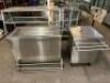 (2) PIECE STAINLESS COLD TABLE BUFFET AND CHECK OUT KIOSK COUNTER.