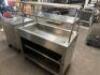(2) PIECE STAINLESS COLD TABLE BUFFET AND CHECK OUT KIOSK COUNTER. - 4