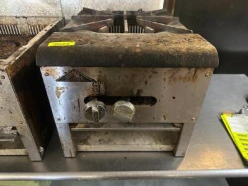 (2) HEAVY DUTY STOCK POT BURNERS.