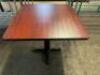 30" X 30" LAMINATE TABLE W/ BASE.