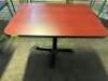 42" X 30" LAMINATE TABLE W/ BASE.