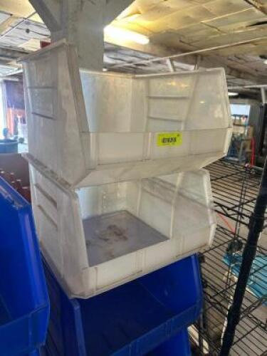 (6) 18" X 16" PLASTIC STACKABLE BINS