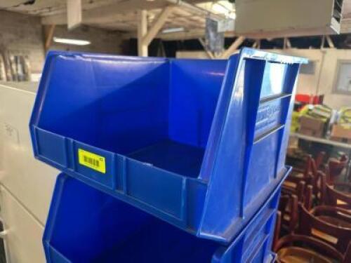 (6) 18" X 16" PLASTIC STACKABLE BINS