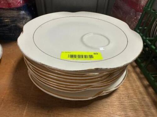 (12) 9.5" HOMER LAUGHLIN CHINA APP PLATES