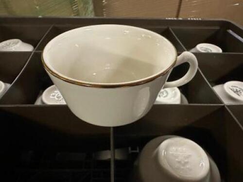 (32) HOMER LAUGHLIN CHINA MUGS. NO SAUCERS
