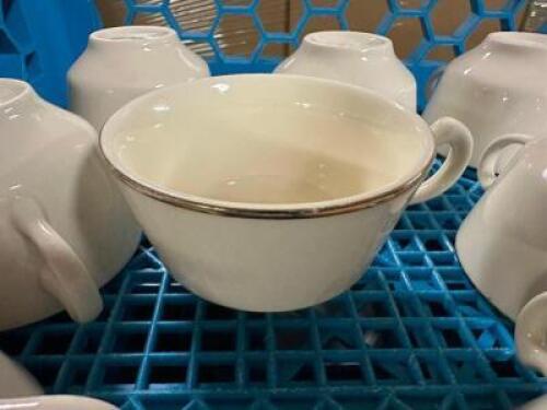 (32) HOMER LAUGHLIN CHINA MUGS. NO SAUCERS