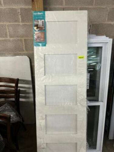 EIGHT DOORS FIVE PANEL 24" WOODEN DOOR.
