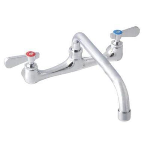 BK RESOURCES 8" SPLASH MOUNT FAUCET W. SWING SPOUT