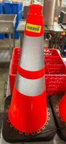 (2) HEAVY DUTY TRAFFIC CONES.