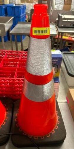 (2) HEAVY DUTY TRAFFIC CONES.
