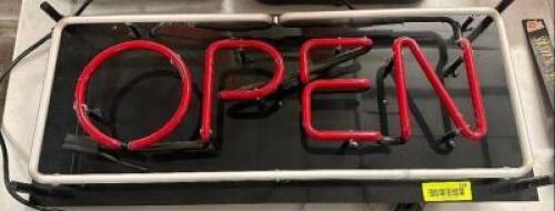 NEON " OPEN " SIGN.