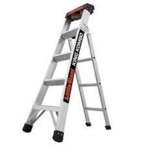 DESCRIPTION: (1) KING KOMBO STEP LADDER BRAND/MODEL: LITTLE GIANT #14905-002 INFORMATION: 300 LB CAPACITY SIZE: 5-7' RETAIL$: $308.94 EA QTY: 1