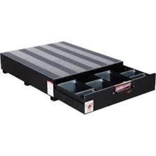 DESCRIPTION: (1) PACK RAT DRAWER UNIT, TRUCK DRAWER STORAGE BOX BRAND/MODEL: WEATHERGUARD INFORMATION: BLACK, COULD NOT OPEN DRAWER, SO MIGHT NOT HAVE