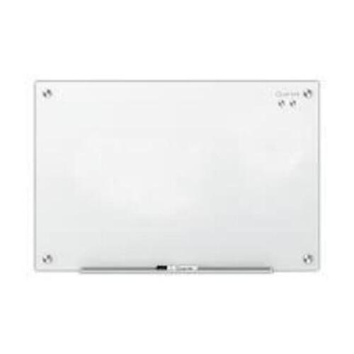 DESCRIPTION: (1) GLASS WHITE BOARD BRAND/MODEL: QUARTET #G4836W INFORMATION: GLASS SIZE: 3' X 4' RETAIL$: $155.00 EA QTY: 1