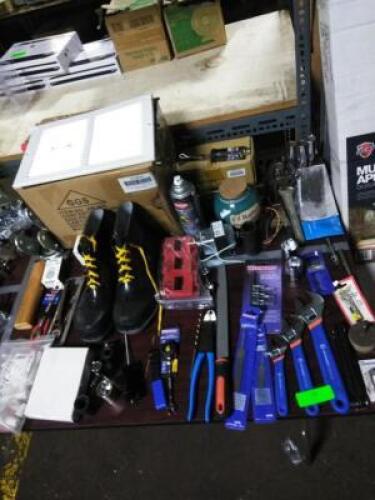 DESCRIPTION: (1) TABLE OF MISC HAND TOOLS BRAND/MODEL: MANY INFORMATION: SEE INSPECTION QTY: 1